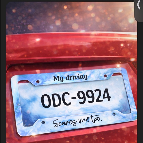 Custom License Plate Frame | Personalized Saying | Funny Car Accessories - Picture 2 of 3